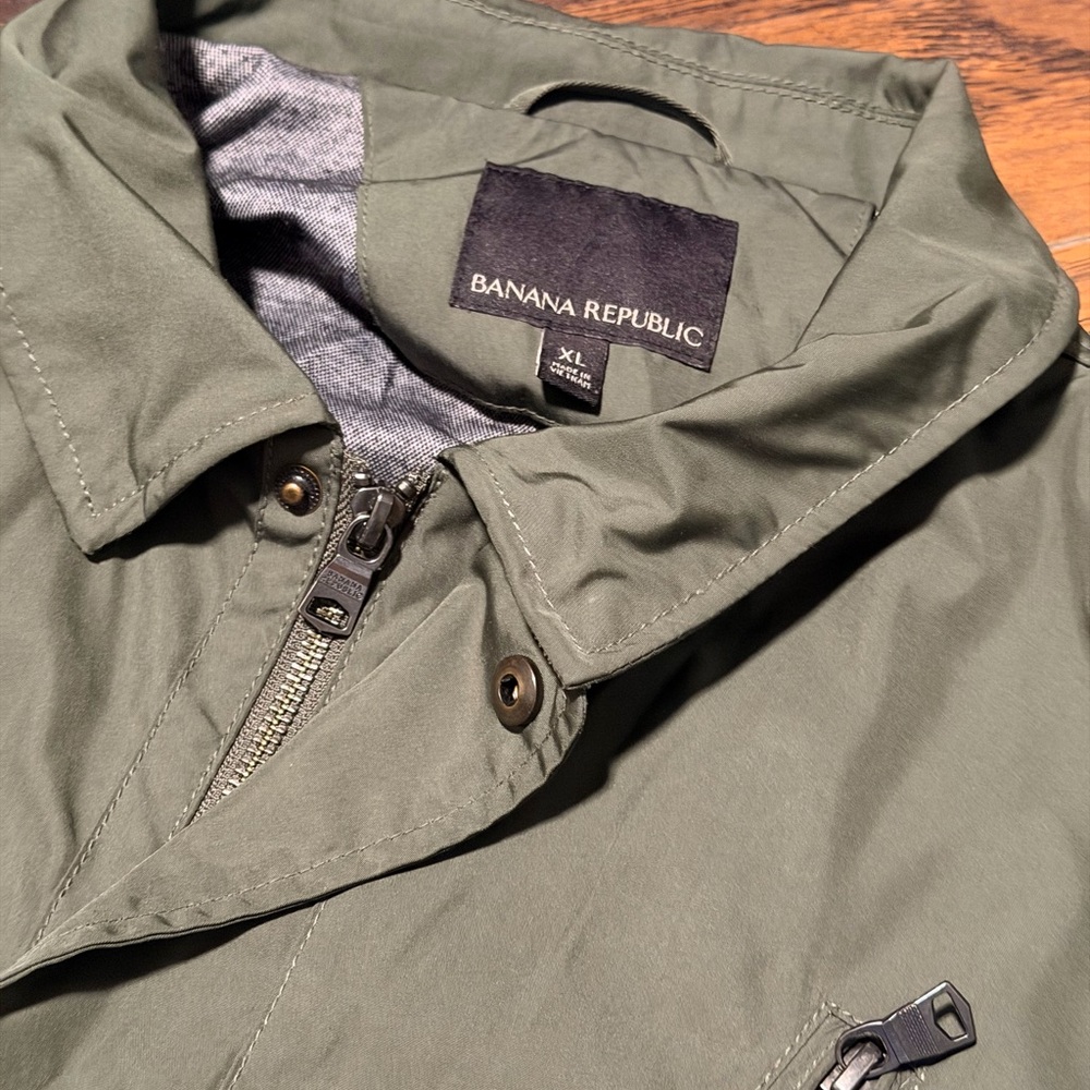 Banana Republic Olive Bomber Jacket - Picture 2 of 4